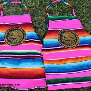 Mexican Sarape Escudo mexicano 1 Apron 1 mandil